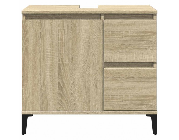 Sonata H Шкаф за баня, сонома дъб, 65x33x60 см, инженерно дърво