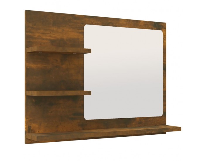 Sonata H Огледало за баня, опушен дъб, 60x10,5x45 см, инженерно дърво