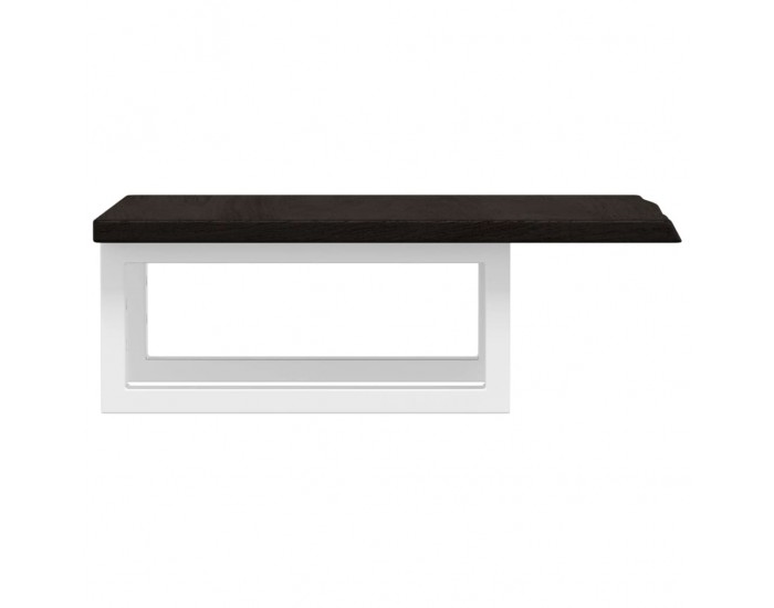 Sonata H Стенен рафт за мивка, стомана и масивно дърво дъб