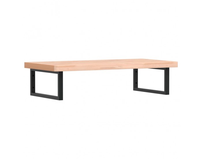 Sonata H Стенен рафт за мивка, стомана и масивно дърво бук