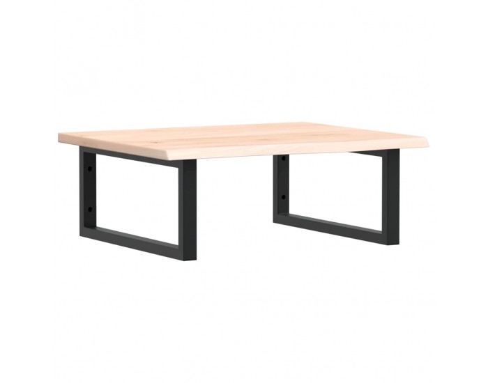 Sonata H Стенен рафт за мивка, стомана и масивно дърво дъб