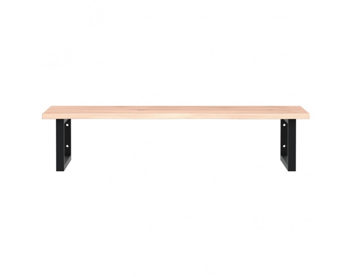 Sonata H Стенен рафт за мивка, стомана и масивно дърво дъб