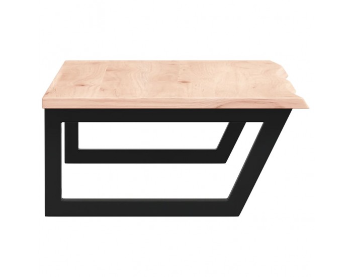 Sonata H Стенен рафт за мивка, стомана и масивно дърво дъб