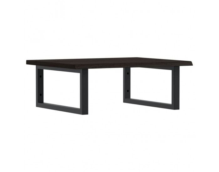 Sonata H Стенен рафт за мивка, стомана и масивно дърво дъб