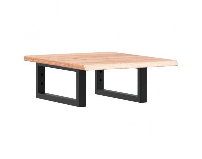 Sonata H Стенен рафт за мивка, стомана и масивно дърво дъб