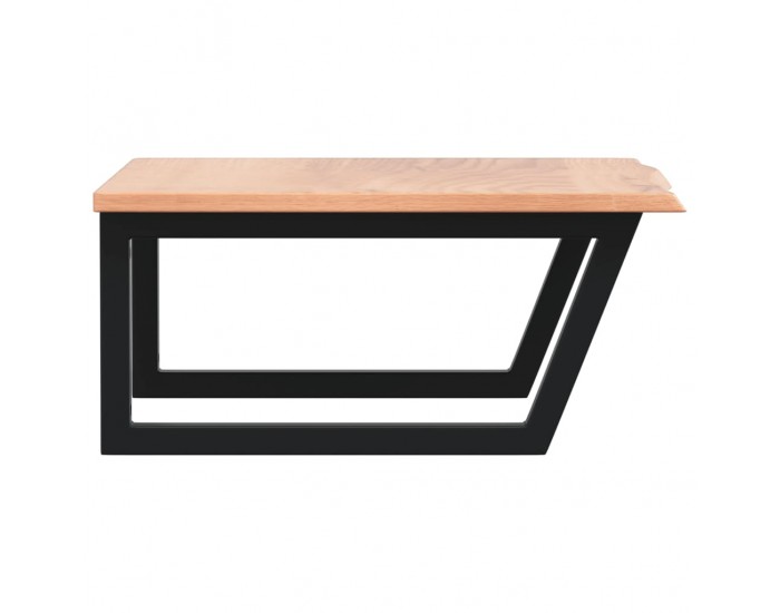 Sonata H Стенен рафт за мивка, стомана и масивно дърво дъб