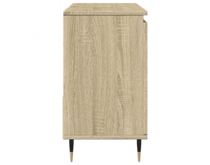 Sonata H Шкаф за мивка за баня, сонома дъб, 65x33x60 см, инженерно дърво