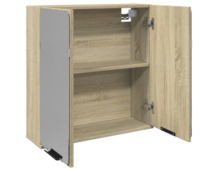 Sonata H Шкаф за баня огледало дъб сонома 64,5x20x66,5см инженерно дърво