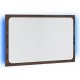Sonata H LED огледало за баня, кафяв дъб, 60x8,5x38 см, инженерно дърво