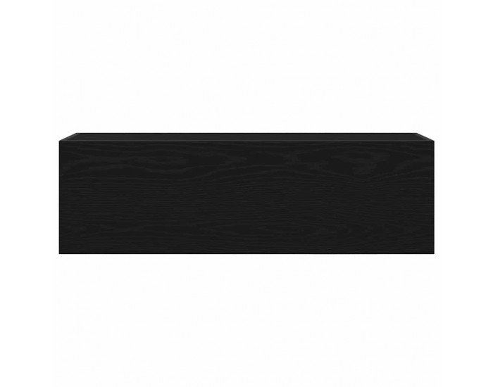 Sonata H Стенен шкаф за баня, черни, 100x25x30 см, инженерно дърво