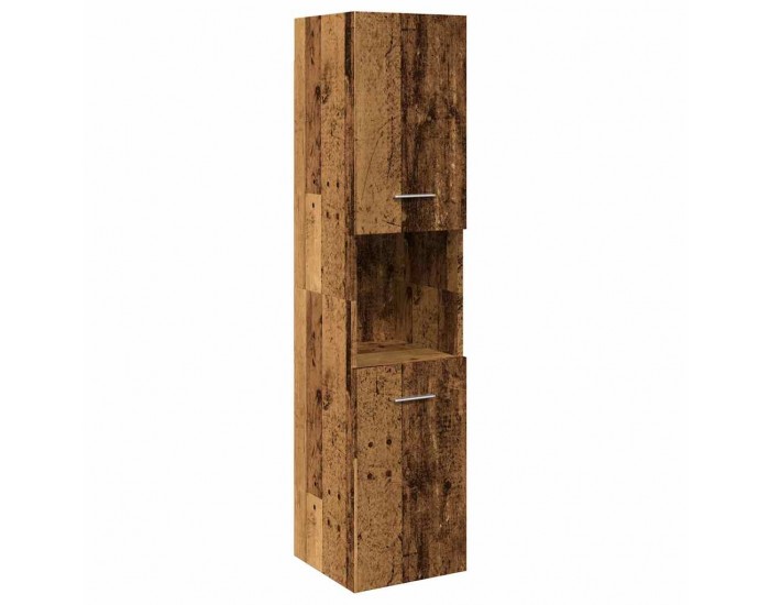 Sonata H Висящ шкаф за баня, старо дърво, 30x30x130 см, инженерно дърво