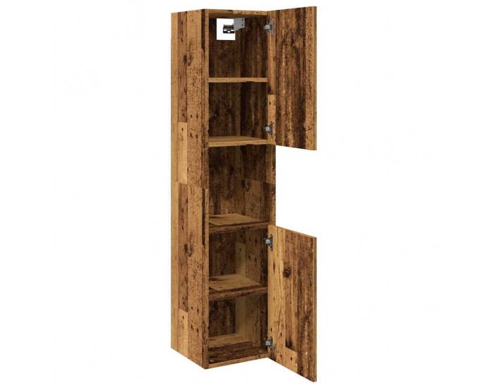 Sonata H Висящ шкаф за баня, старо дърво, 30x30x130 см, инженерно дърво