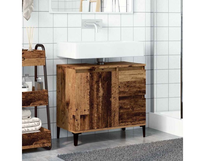 Sonata H Шкаф за мивка, старо дърво, 65x33x60 см, инженерно дърво