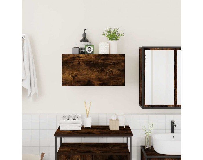 Sonata H Стенен шкаф за баня, опушен дъб, 60x25x30 см, инженерно дърво