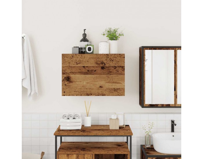 Sonata H Стенен шкаф за баня, старо дърво, 60x25x40 см, инженерно дърво