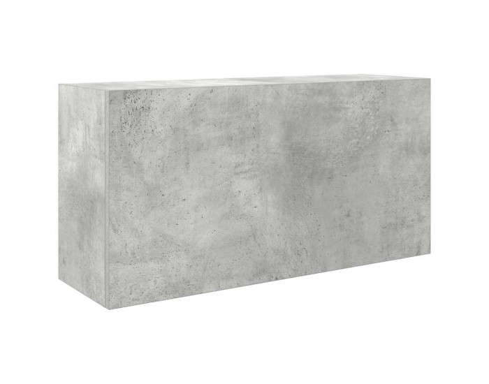 Sonata H Стенен шкаф за баня, бетонно сив, 80x25x40 см, инженерно дърво