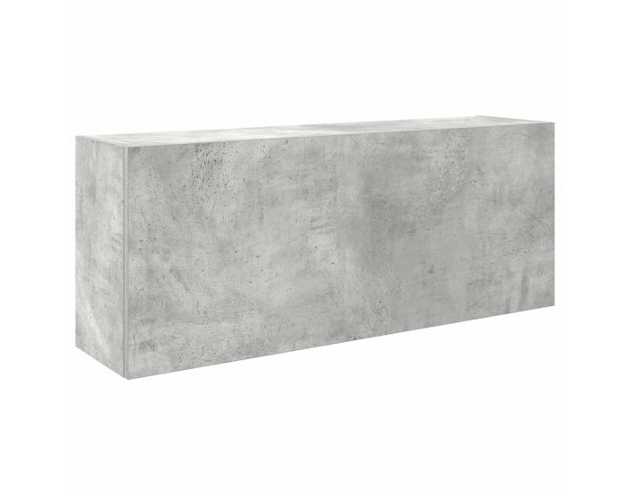 Sonata H Стенен шкаф за баня, бетонно сив, 100x25x40 см, инженерно дърво