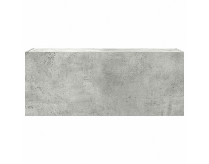 Sonata H Стенен шкаф за баня, бетонно сив, 100x25x40 см, инженерно дърво