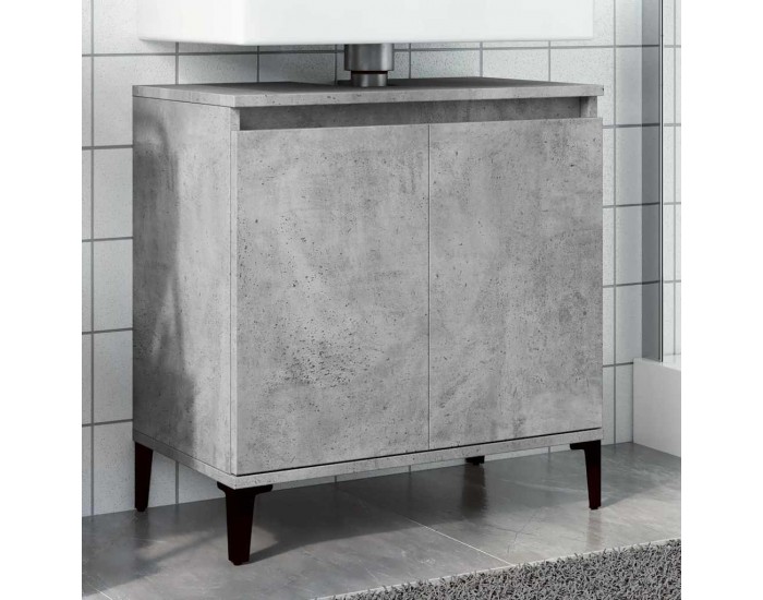 Sonata H Шкаф за мивка, бетонно сиво, 58x33x60 см, инженерно дърво