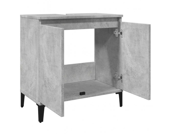 Sonata H Шкаф за мивка, бетонно сиво, 58x33x60 см, инженерно дърво