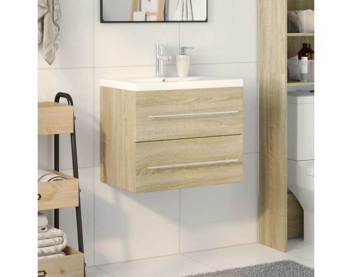 Sonata H Комплект мебели за баня от 2 части, дъб сонома, инженерно дърво