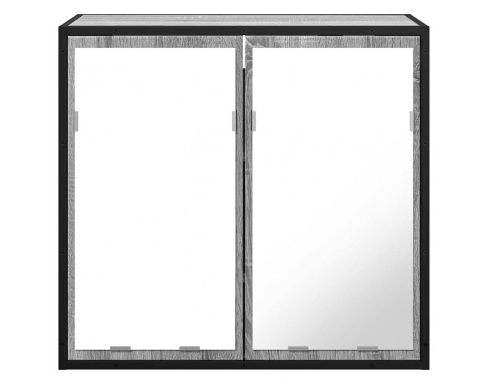 Sonata H Огледален шкаф за баня Сив Сонома Инженерна дървесина