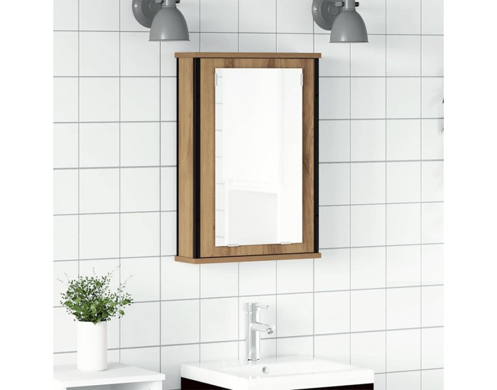 Sonata H Огледален шкаф за баня 42x12x60 cm Инженерна дървесина