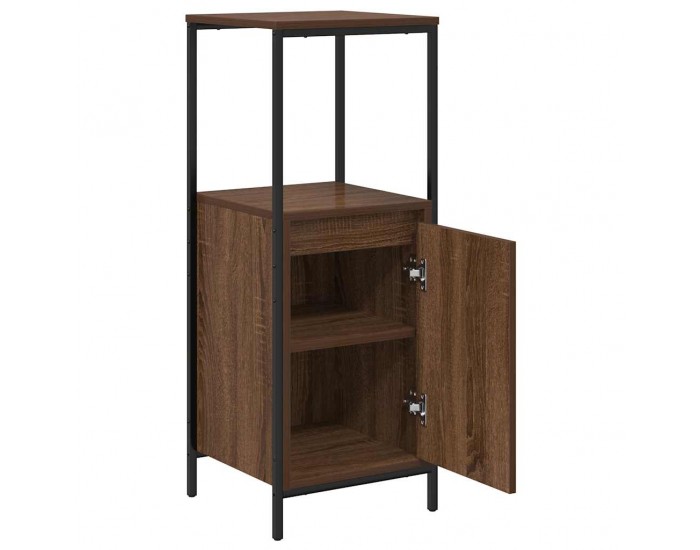 Sonata H Шкаф за баня с рафтове кафяв дъб 36x35x95 cm