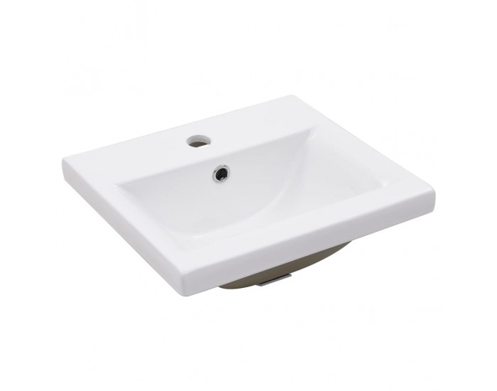 Sonata H Рамка за мивка за баня с вграден умивалник, черна, желязна