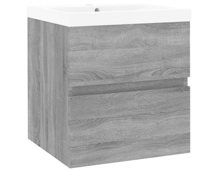 Sonata H Шкаф за мивка с вградена мивка, сив сонома, инженерно дърво