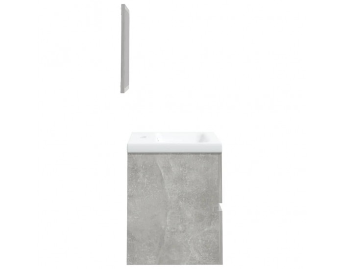 Sonata H Шкаф за баня с мивка и огледало, бетонно сив