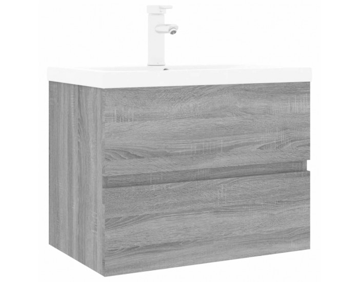 Sonata H Шкаф за мивка с вградена мивка, сив сонома, инженерно дърво