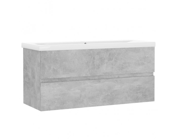 Sonata H Шкаф за баня с вградена мивка, бетонно сив, инженерно дърво
