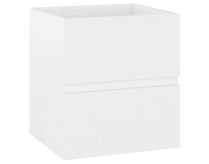 Sonata H Шкаф за баня с вградена мивка, бял, ПДЧ