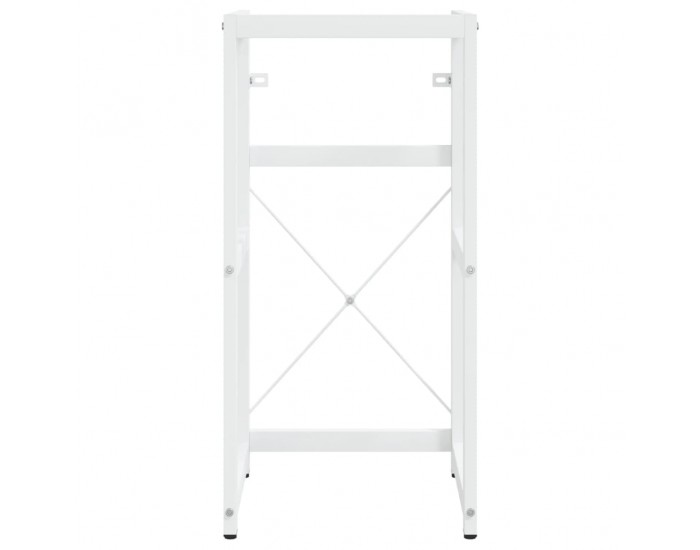 Sonata H Рамка за мивка за баня, бяла, 40x38x83 см, желязо