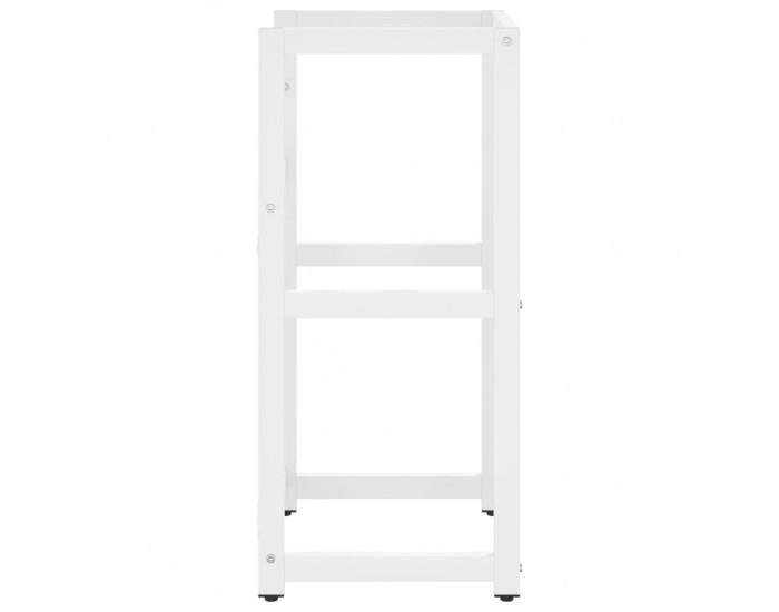 Sonata H Рамка за мивка за баня, бяла, 40x38x83 см, желязо