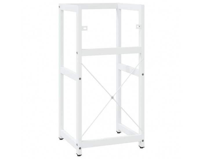 Sonata H Рамка за мивка за баня, бяла, 40x38x83 см, желязо