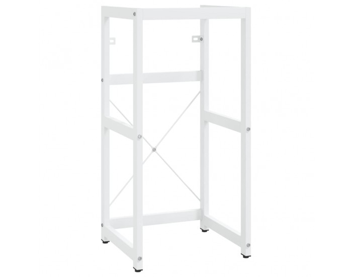 Sonata H Рамка за мивка за баня, бяла, 40x38x83 см, желязо