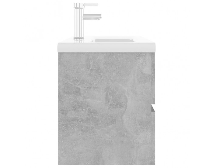 Sonata H Шкаф за баня с вградена мивка, бетонно сив, инженерно дърво