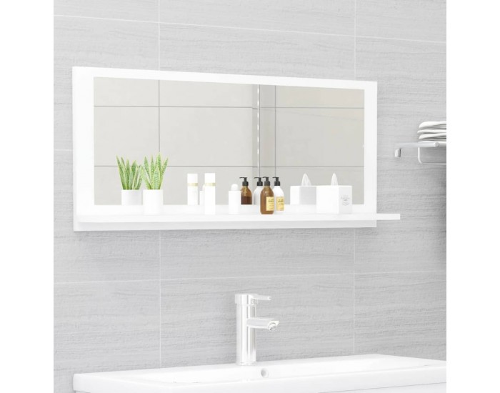Sonata H Огледало за баня, бяло, 90x10,5x37 см, ПДЧ