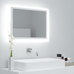 Sonata H LED огледало за баня, бяло, 60x8,5x37 см, акрил - Шкафове за баня