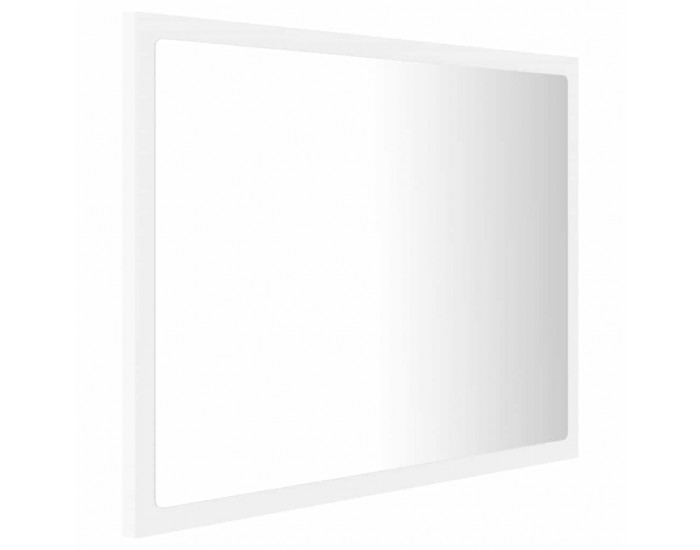 Sonata H LED огледало за баня, бяло, 60x8,5x37 см, акрил