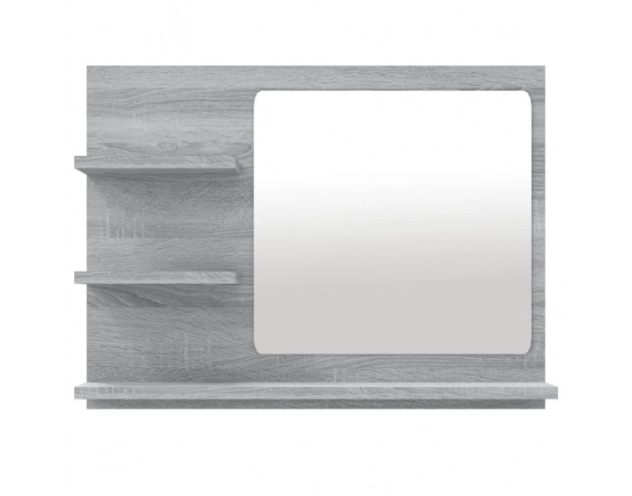 Sonata H Огледало за баня, сив сонома, 60x10,5x45 см, инженерно дърво