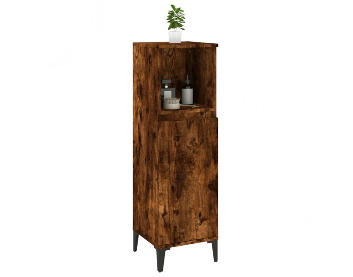 Sonata H Шкаф за баня, опушен дъб, 30x30x100 см, инженерно дърво