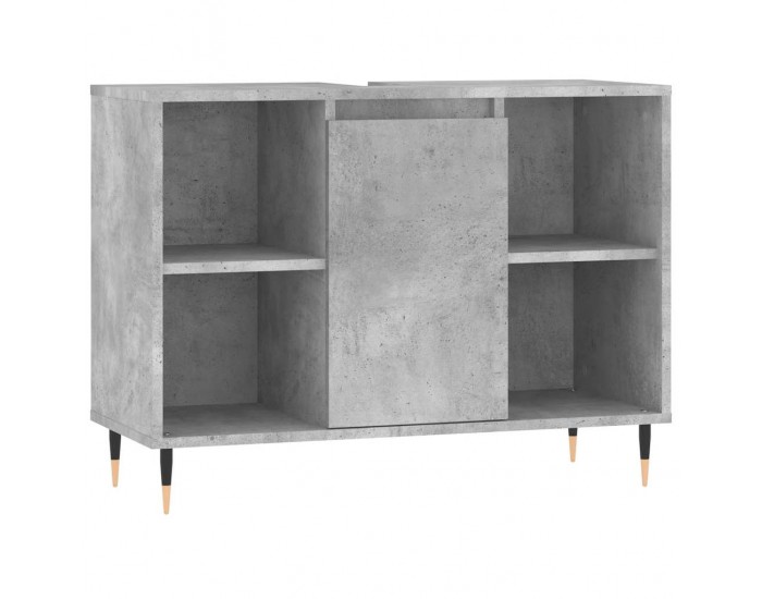 Sonata H Шкаф за баня, бетонно сив, 80x33x60 см, инженерно дърво