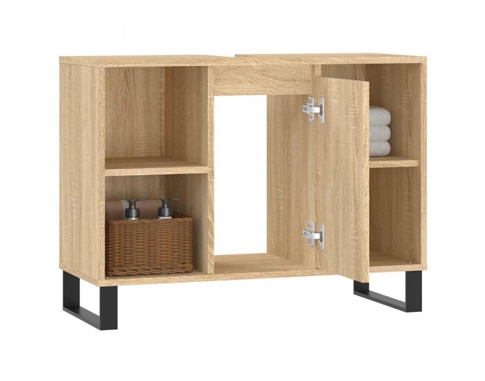 Sonata H Шкаф за баня, дъб сонома, 80x33x60 см, инженерно дърво
