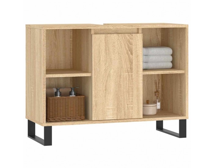 Sonata H Шкаф за баня, дъб сонома, 80x33x60 см, инженерно дърво