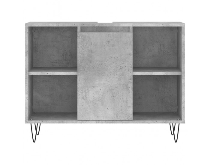 Sonata H Шкаф за баня, бетонно сив, 80x33x60 см, инженерно дърво