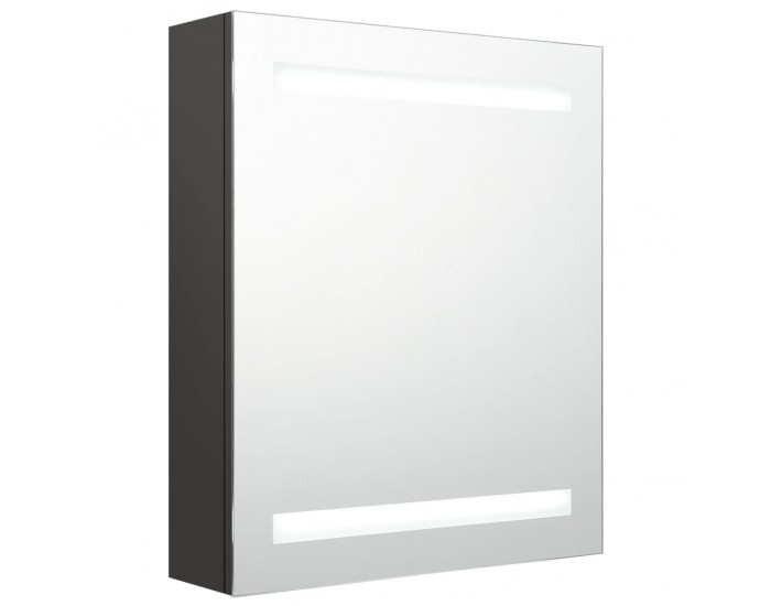 Sonata H LED шкаф с огледало за баня, антрацит, 50x14x60 см