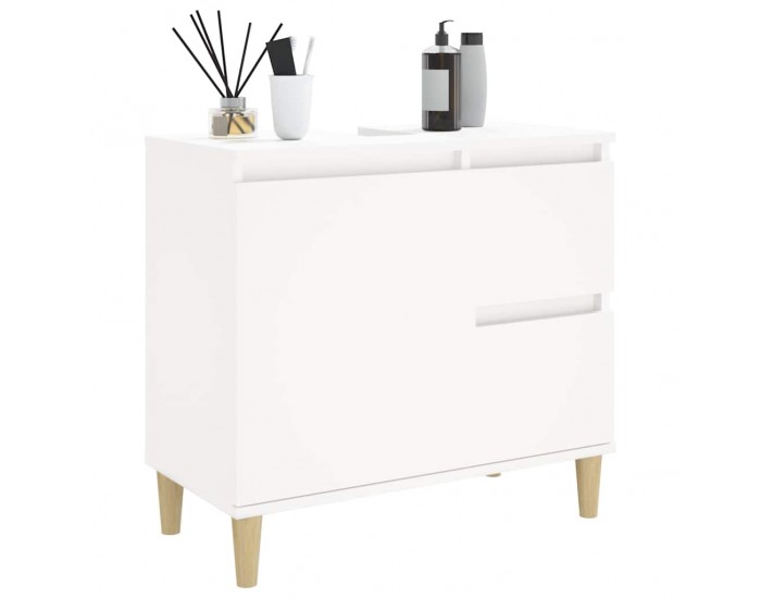 Sonata H Шкаф за баня, бял, 65x33x60 см, инженерно дърво